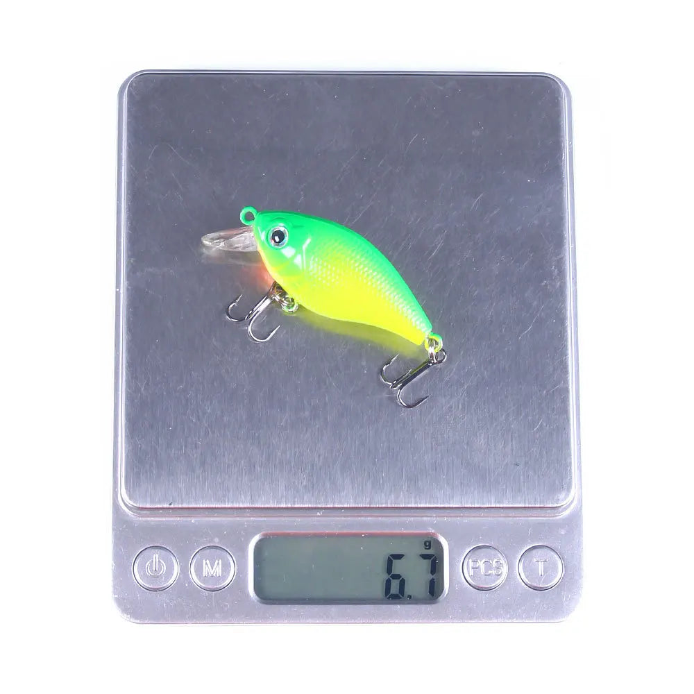 Topwater Crankbait Lures 5Pcs 4.4g 5cm Artificial Wobbler Bait For Bass Pike Rockfish Freshwater Fishing Tackle