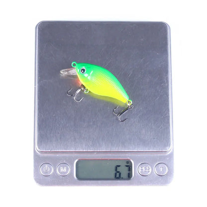 Topwater Crankbait Lures 5Pcs 4.4g 5cm Artificial Wobbler Bait For Bass Pike Rockfish Freshwater Fishing Tackle