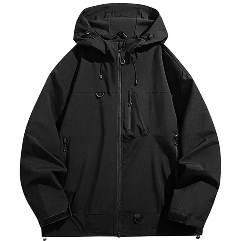 Unisex Softshell Hoodie – Vattentät Vindjämpa för Friluftsliv, Vandring & Klättring, 4 Färger