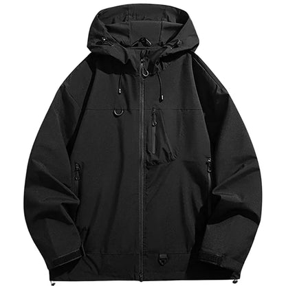 Unisex Softshell Hoodie – Vattentät Vindjämpa för Friluftsliv, Vandring & Klättring, 4 Färger