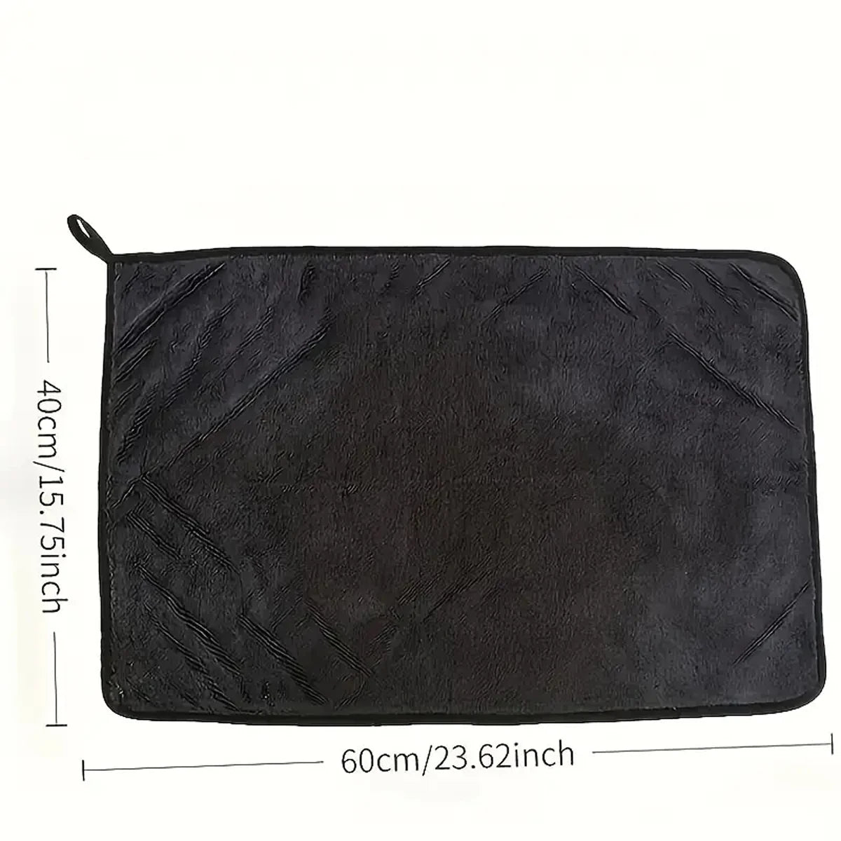 Dark gray car microfiber towel, oversized strong absorbent car wash cloth, high-efficiency cleaning wipe cloth