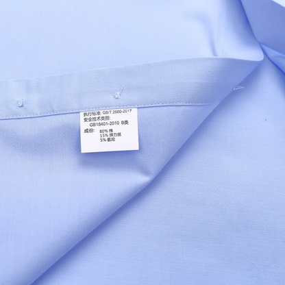 8XL Anti-Wrinkle 80% Cotton 15% Elastic Silk 5% Spandex No-Iron Business Office Soft Cozy Micro Elastic Long-sleeved Shirts Men