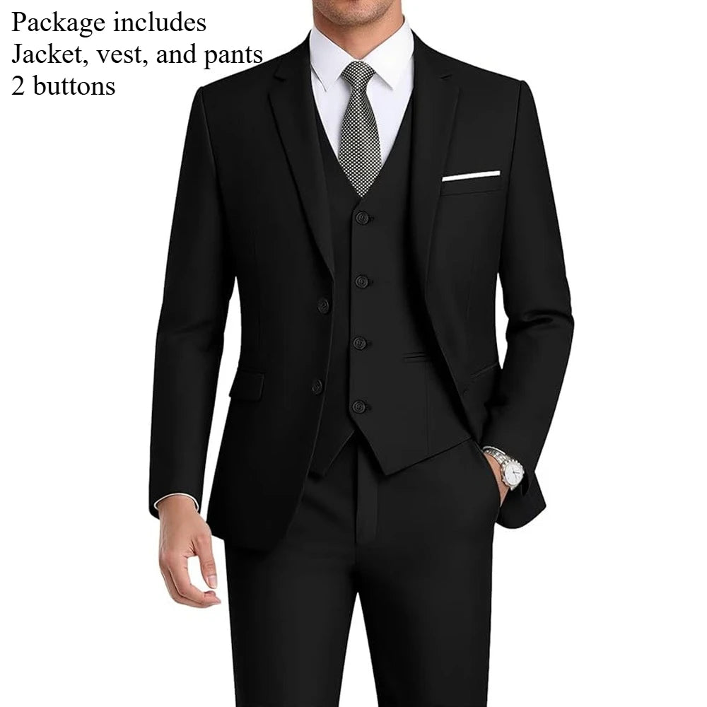 Men Suits Sets High Quality For Wedding Elegant 2 Pieces Jackets Pants Stretch Blazers Tailored Formal Full 2025 Costume