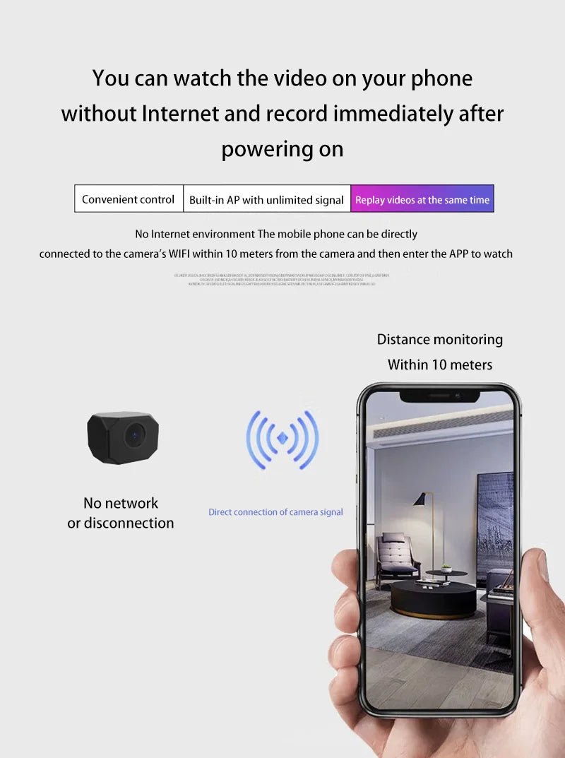 4K WiFi Security Camera Indoor Wireless Mini Home IP Camera APP Remote Monitor Night Vision Motion Detection 2 Way Audio 2026