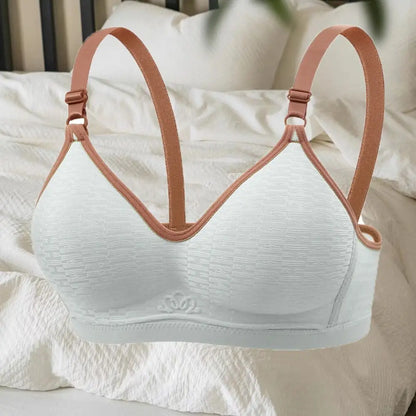 Close-fitting Wireless Deep V Bra Shockproof Anti-sagging Brassiere for Women Thin Lingerie Push Up Underwear Girls Ladies