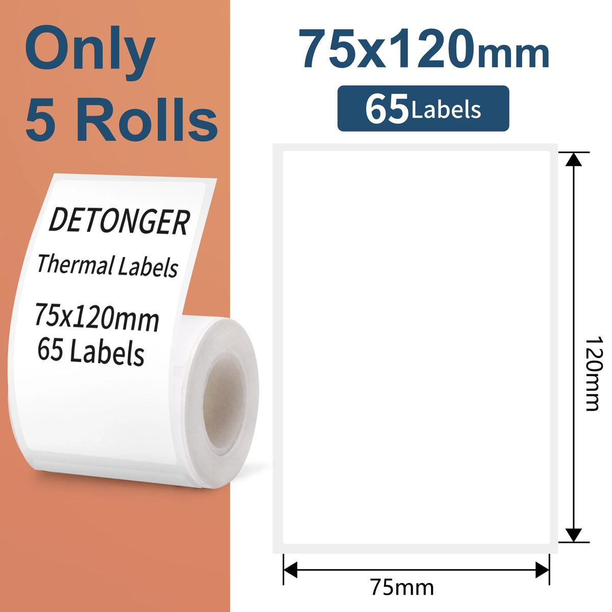 DETONGER DP30S Portabel Termisk Skrivare – 28–80mm Bluetooth OLED IP54 1500mAh Streckkod Etikett Android iOS 2026