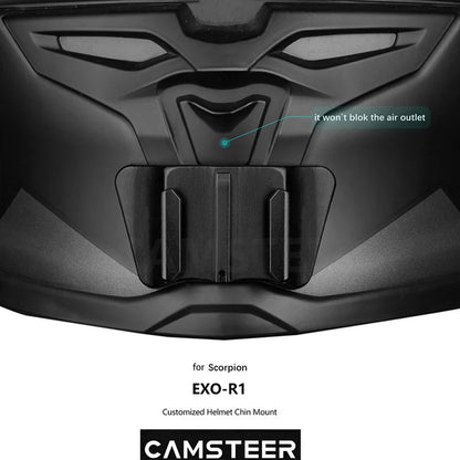 for Scorpion Exo R1 Helmet Custom Aluminium Chin Mount for GoPro Hero 13 12 11 10 Insta360 X4 X3 Ace Pro DJI Action 5 4 3 Camera
