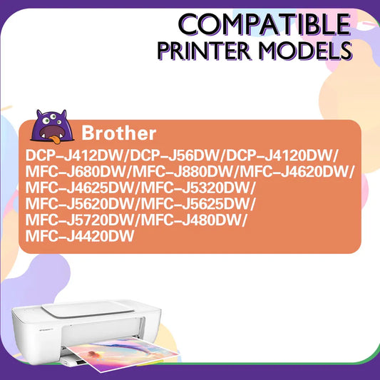 LC223 För Brother Bläckpatron LC 223 XL Kompatibel DCP-J562DW J4120DW MFC-J480DW J680DW J880DW