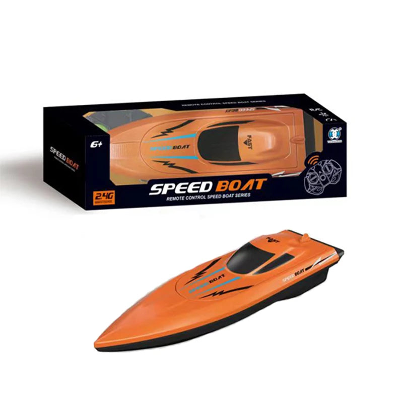 Remote Control Boat Kids 2.4G Remote Control Toys Lightweight Water Racer RC Speedboat Pool Double Propeller Model Electric Toys