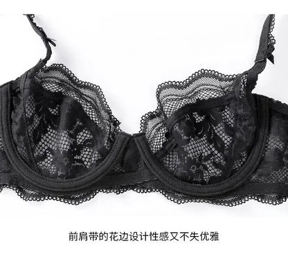 Dam Spets Lingerie Set Viktoriansk Stil – Push-up Mjuk Stålring Samlande Andningsbar, 5 Färger S–3XL