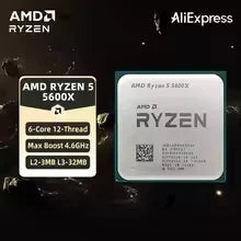 Cost Effective AM4 Upgrade CPU AMD Ryzen 5 5600 6 Cores 12 Threads 7NM Zen3 32MB Cache Desktop PC Chip Without Box