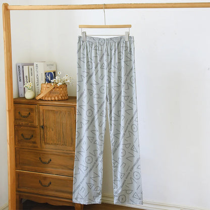 Herr Pyjamasbyxor Långa – Tunna Andningsbara Casual Hemmabyxor, 12 Färger M–6XL