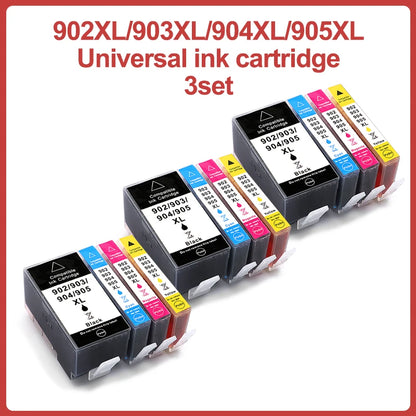1~5 set 902XL 903XL 904XL 905XL HP903 HP905 bleckpatron kompatibel med HP Officejet Pro-skrivare