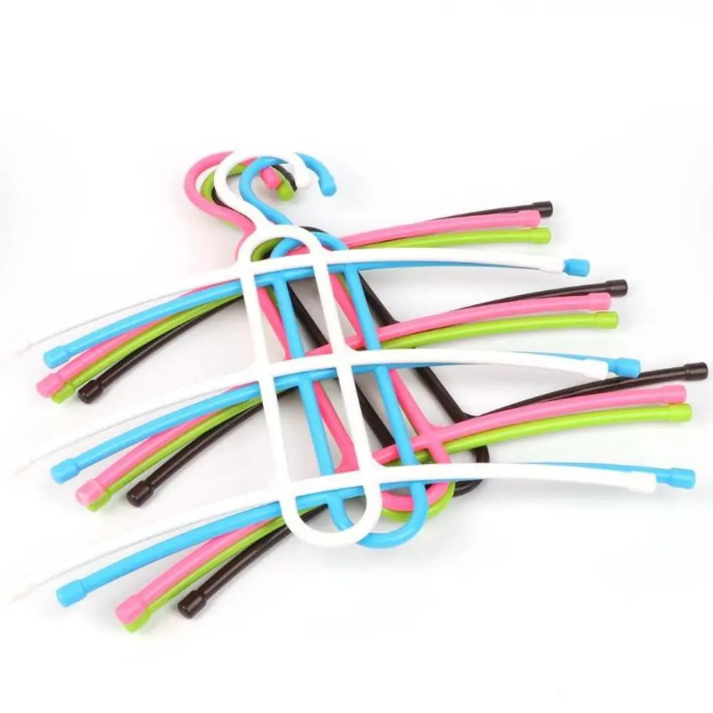 New Multifunctional Hanger Hook Fishbone Clothes Hanger Clothes Rack Wardrobe Organizer Space 3 Layer Saver