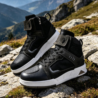 Motorcykelstövlar Herr Motorcykel Sneakers Läder