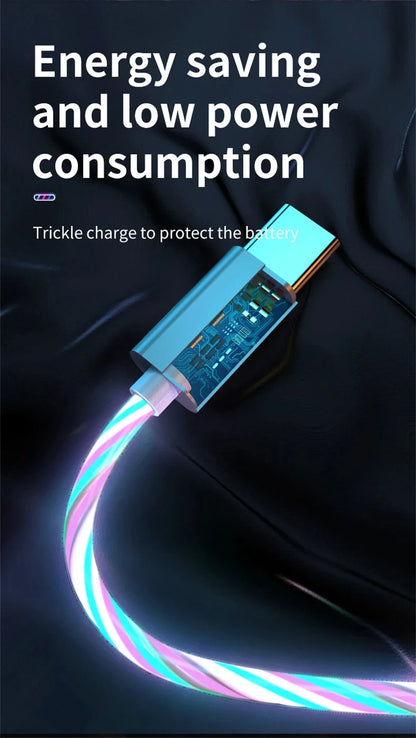 USB 3-i-1-kabel med LED-belysning