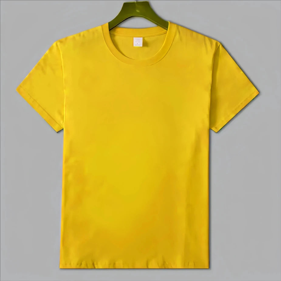 MRMT 2026 Brand New Man's 220g Pure Cotton T Shirt Men Man Solid Color Short Sleeved Combed Cotton Round Neck Thickening