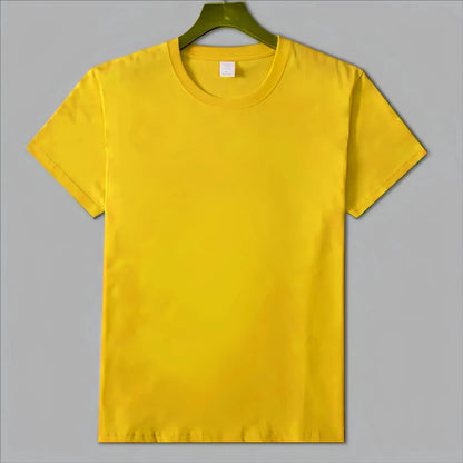 MRMT 2026 Brand New Man's 220g Pure Cotton T Shirt Men Man Solid Color Short Sleeved Combed Cotton Round Neck Thickening