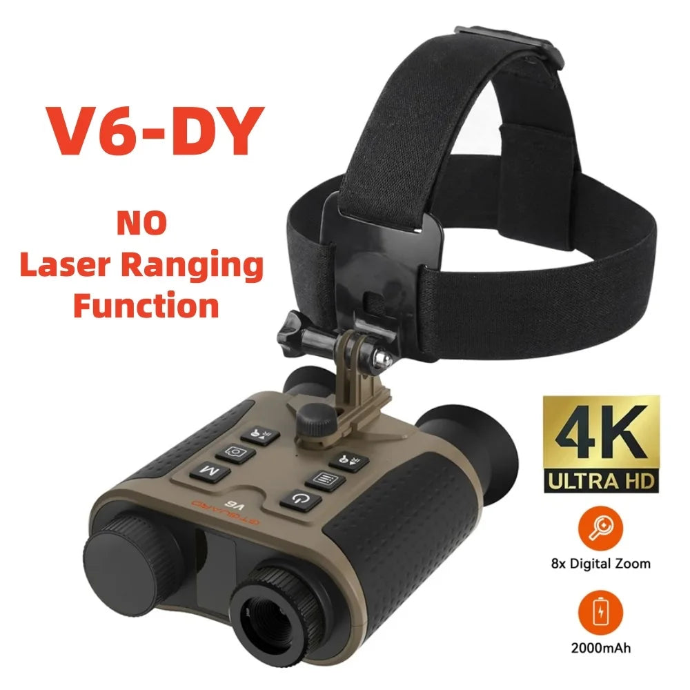 GTMEDIA V6 PRO Infrared 4K Night Vision Binoculars Goggles 8X Digital Zoom 300M Full Darkness Photo&Video Telescope for Hunting