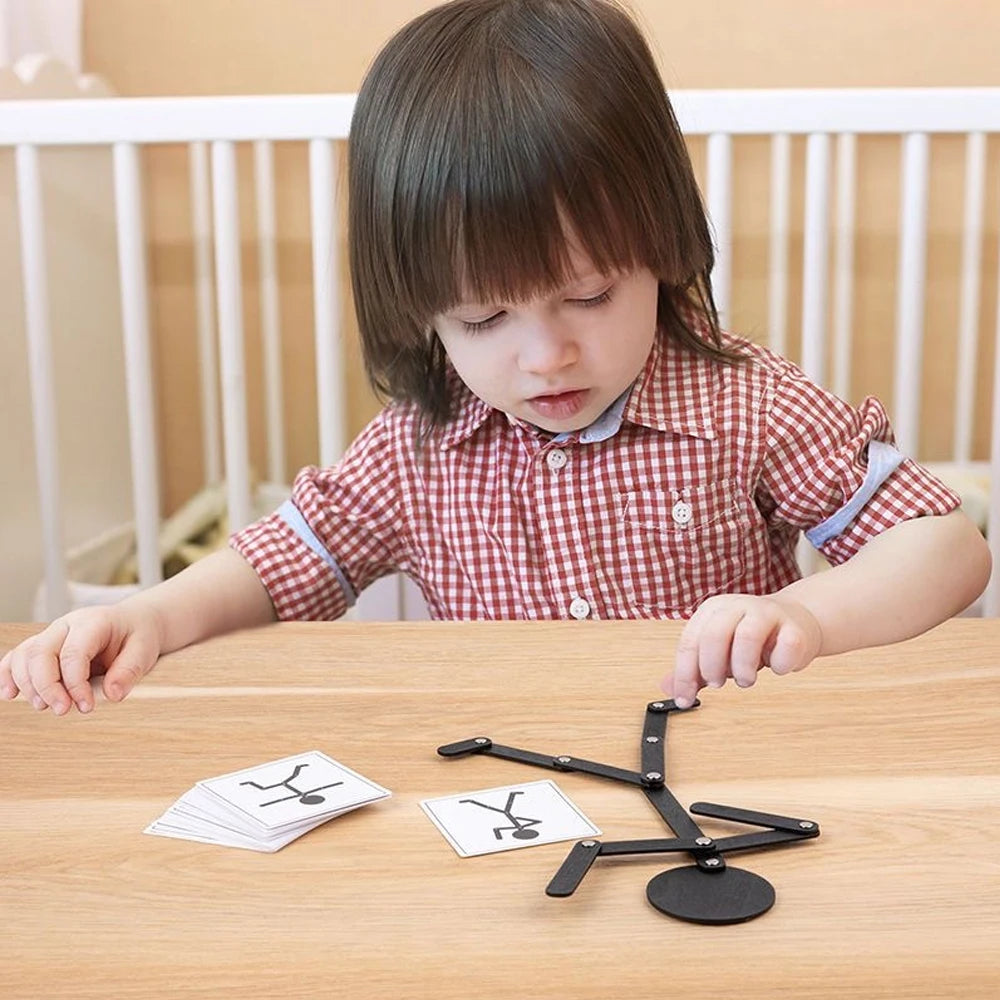Montessori Material DIY Pussel Leksaker Brädor Pedagogiskt Spel Tidigt Lärande Leksak
