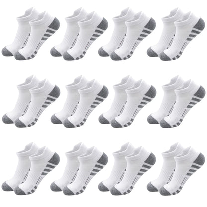 6/24 Pairs Cushioned Breathable Ankle Athletic Running Socks Low Cut Sports Tab for Men And Women