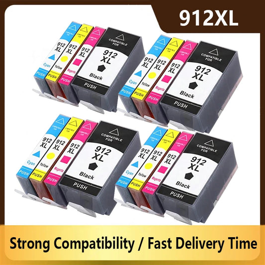 För HP 912 912XL Bläckpatron OfficeJet 8020 8022 8023 8024 8025 8026 8028 8010 8012 8013 8014 8015 8017 8018 Skrivare