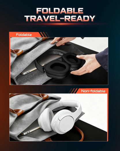 NUBWO HG04 Trådlöst Gaming Headset – Dubbel 2.4GHz & Bluetooth 5.3 80h Batteritid 3 EQ-lägen Riktad Mikrofon PS5 PC Xbox Switch
