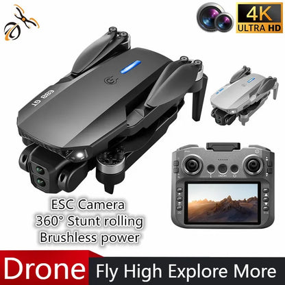 New E88 GT 4K Professional High-definition Drone Aerial Photography 12.5-inch Screen Remote Control Optical Flow Quadcopter Toys