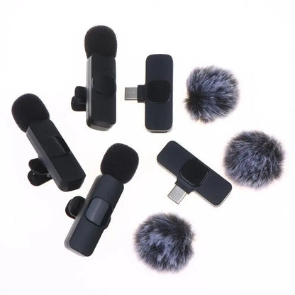 K9 Wireless Mini Lavalier Mic for Effective Audio Video Recording on Smartphones and Laptops