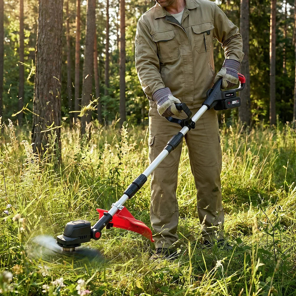 ONEVAN 9 tum kolborstfri elektrisk gräsklippare 40000RPM 45° sladdlös grästrimmer