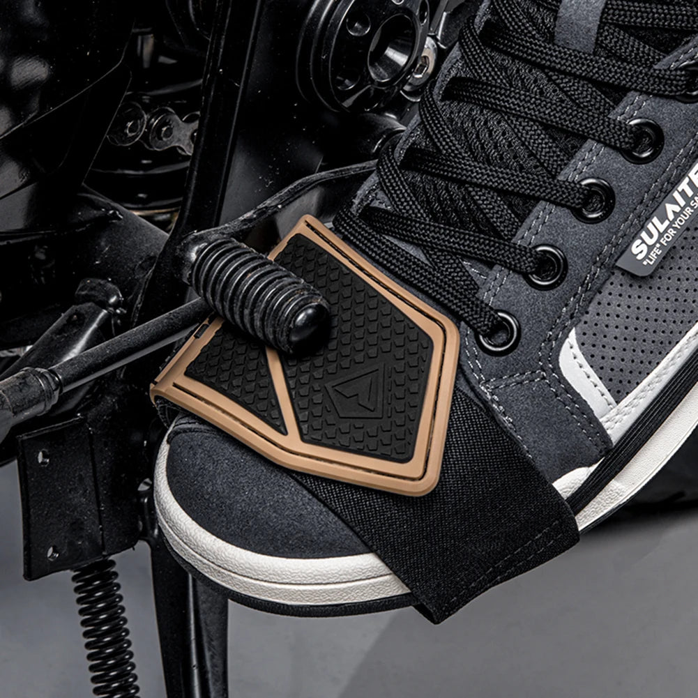 Motorcycle Shift Pad Gear Shoe Cover Durable Lightweight Boot Protector Adjustable  Protector Cover for Riding Moto Accessaries