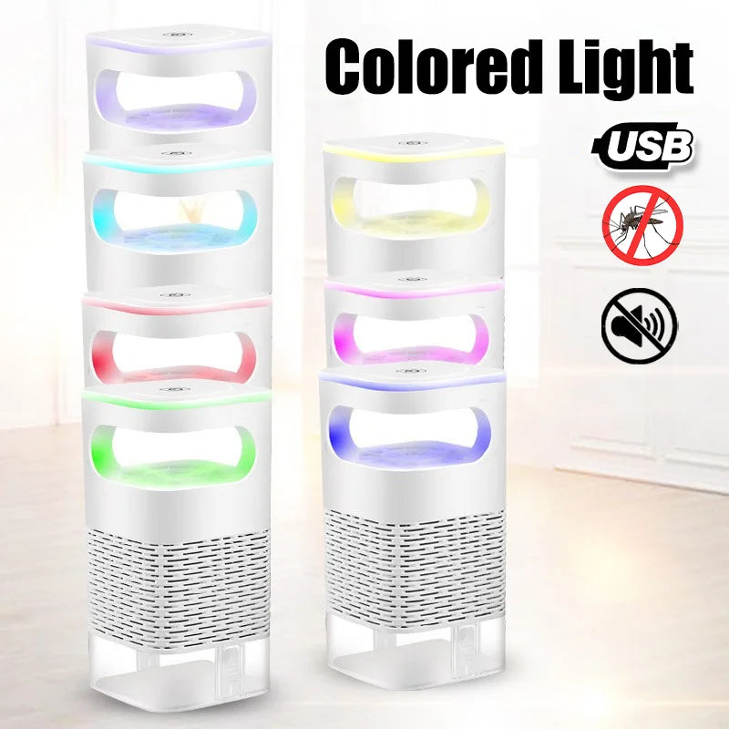 USB Mosquito Trap Electric Silent Bug Zapper Upgraded Inhalation Fly Killer with UV Light Indoor for Home Bedroom Office