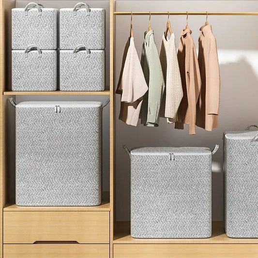 Förvaringsväska med stor kapacitet i non-woven-material för hemmet