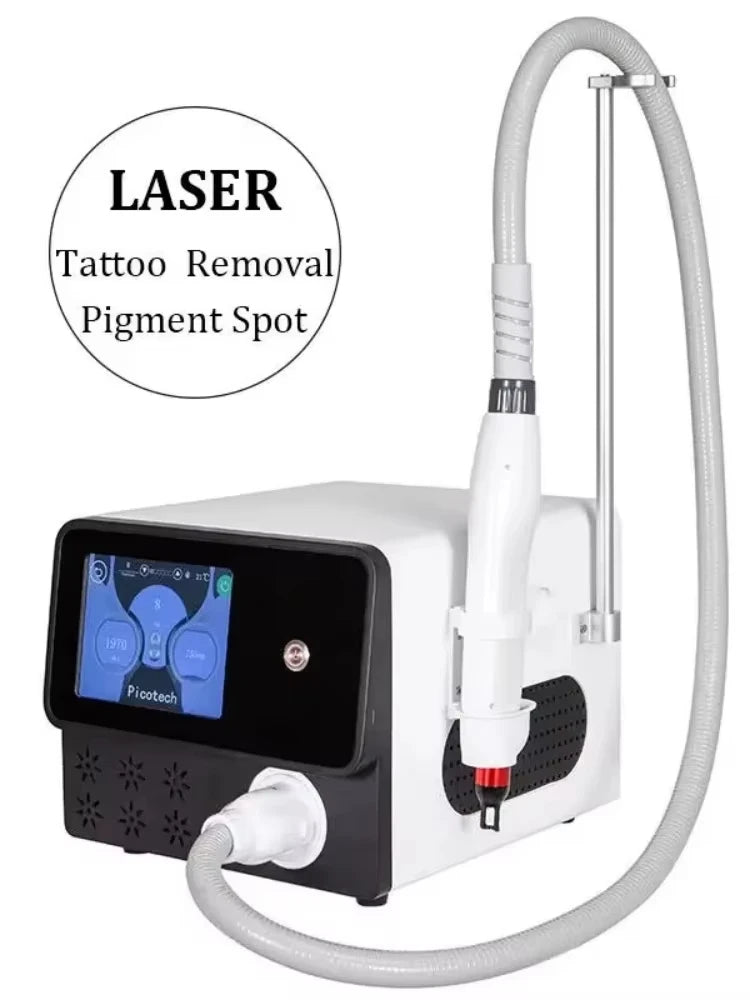‌Professional QSwitch NDYag Laser Machine Picosecond Tattoo Pigment Removal Carbon Peeling Facial Cleaning Painless Treatment‌