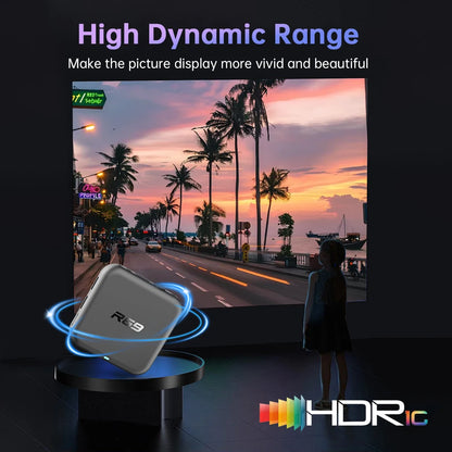 New 2026 Global Android 14.0 TV Box R69-1 Support 4K RK3518 Bluetooth 5.0 WIFI 6 RAM 8GB ROM 128GB Multi Language Smart TV BOX
