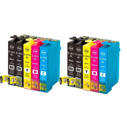 Bläckpatroner 18XL T1811 till Epson Expression Home XP – svart, cyan, magenta och gul