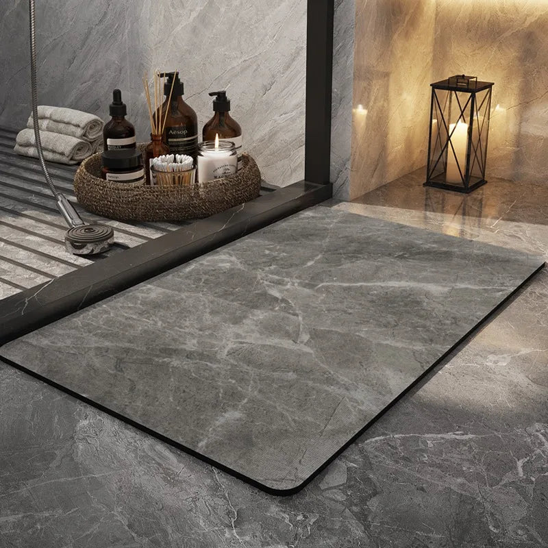 Bathroom Carpet Home Decoration Bath Absorbent Marbling Floor Mat Toilet Rug Doormat Non-slip Foot Mats Alfombra De Baño 양탄자