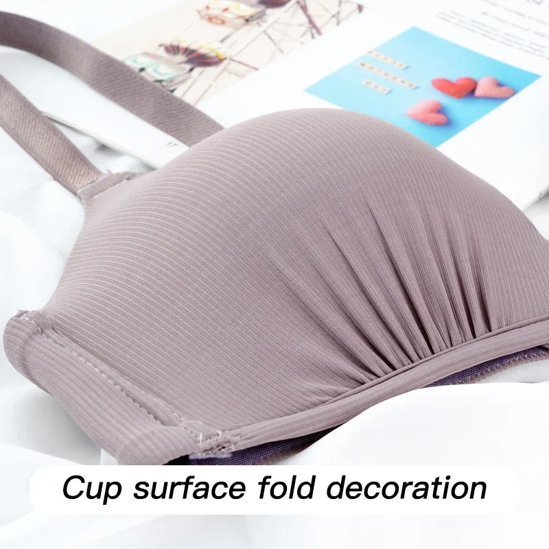 Seamless Bras for Women Push Up Bras No Wire Brassiere A B Cup Underwear Sexy Bralette Three Quarters(3/4 Cup)  Lingerie 2027