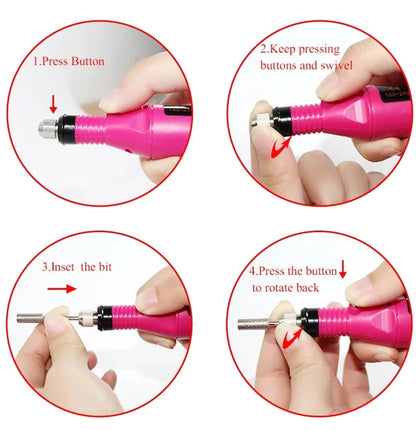 Poly Gel Extension Tool Set Professional Gel Nail Polish Kit With UV LED Nail Lamp Dryer And Electric Nail Drill Machine