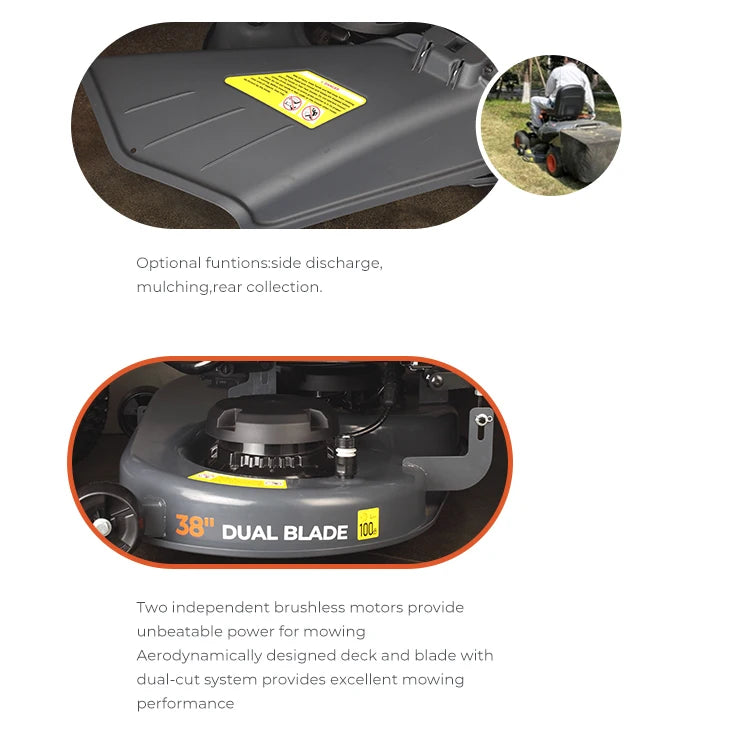 Batteridriven åkgräsklippare