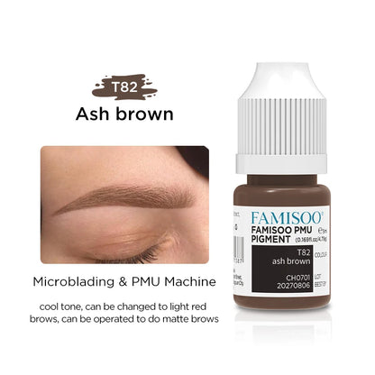 FAMISOO 5ML Permanent Makeup Pigment Tattoo Lips Tattoo Inks Eyebrows Eyeliners Pigments Microblading Pigment Tattoo Pigments