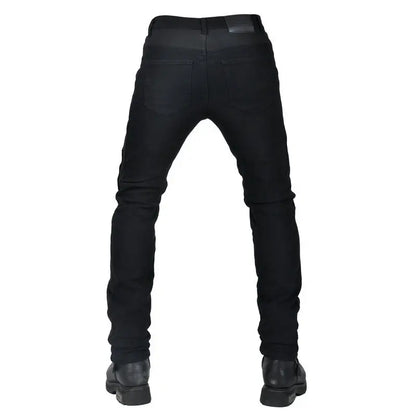 Motorcykelbyxor för män Sommar Mesh Svart Retro Slim Fit