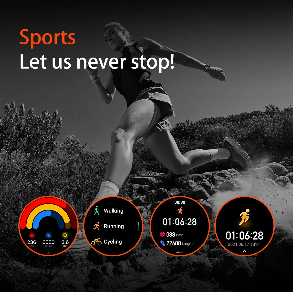 New 1400 mAh Battery Military Smartwatch Men IP68 Waterproof Flashlight Health Monitor Sports Call Smart Watch For iOS Android