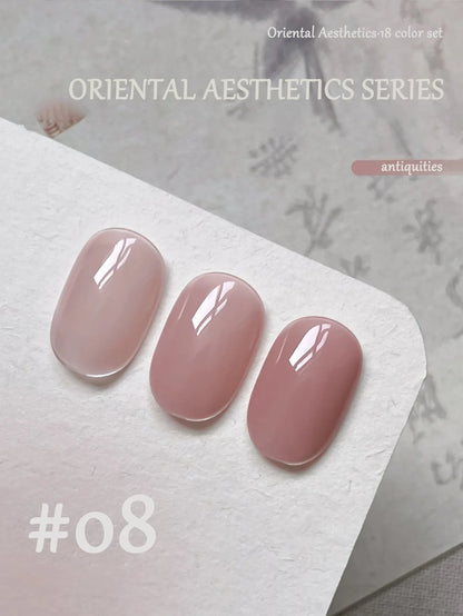 1-30pcs PSK Nude Pink Color Nail Art Ice Transparent Bare Color Nail Enamel 2026 New Net Red Popular White Gel Nail Polish