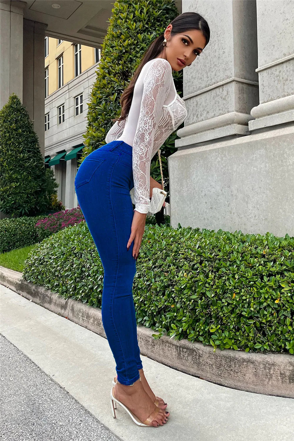 Stretch Jeans Large Size Jeans Women's High Waist Sexy Leggings