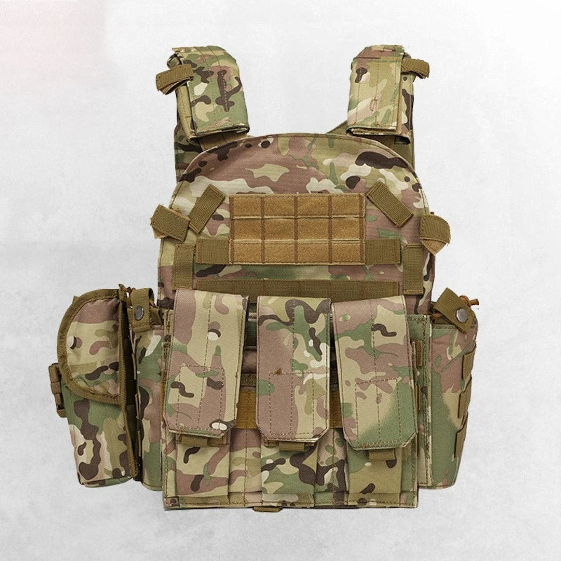 6094 utrustningsväst för airsoft med MOLLE-fästen