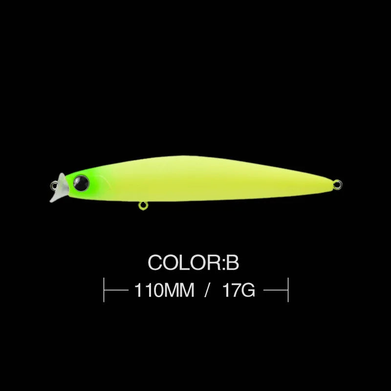 1pcs 17g 11cm Minnow Fishing Lures Long Cast Sunken Fish Bait Swinger Floating Bass Artificial Bait Crank Bait Carp Pesca Tackle
