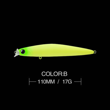 1pcs 17g 11cm Minnow Fishing Lures Long Cast Sunken Fish Bait Swinger Floating Bass Artificial Bait Crank Bait Carp Pesca Tackle