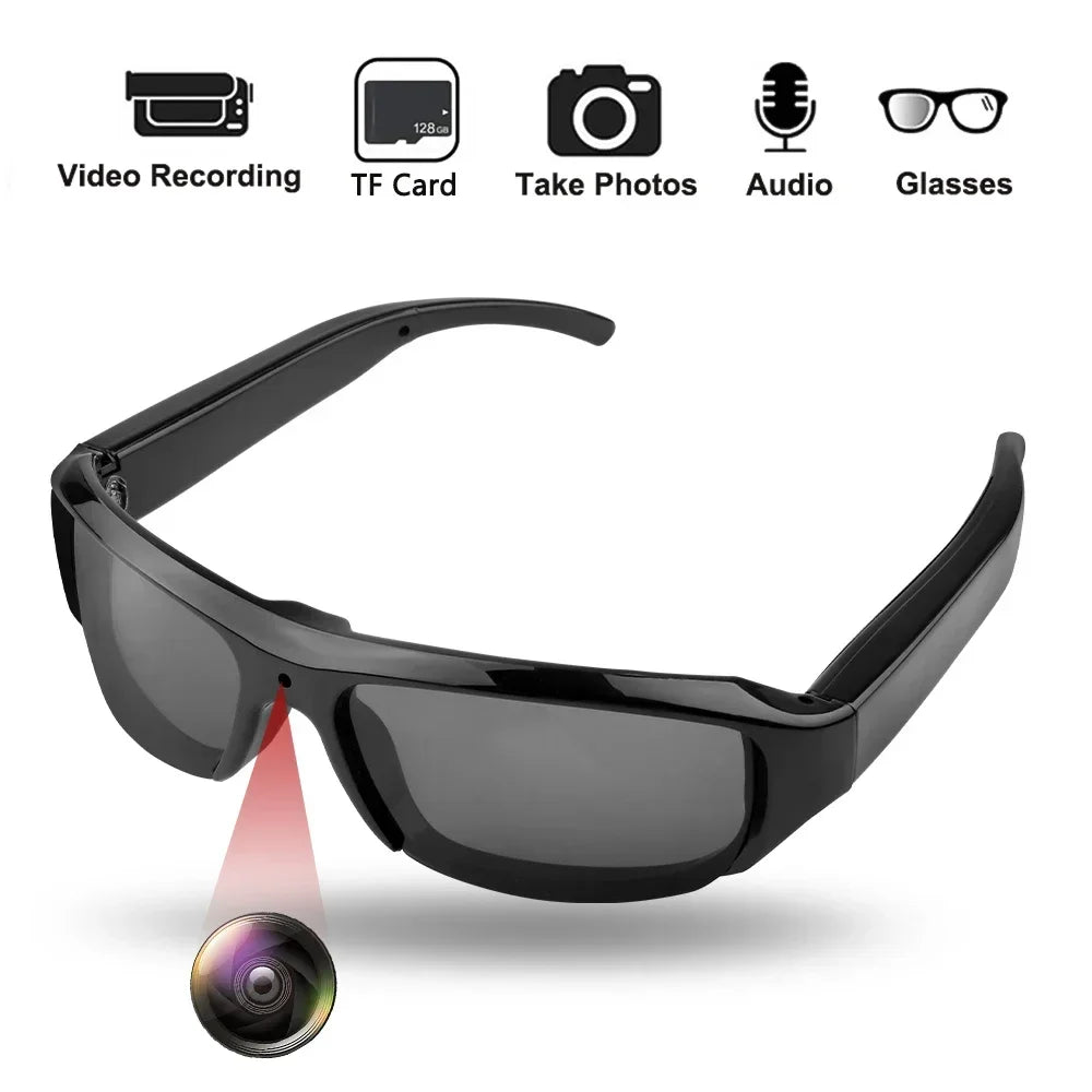HD 1080P Mini Glasses Camera Portable Video Recorder Wearable Sunglasses Camera Outdoor Sports DV DVR Surveillance Camcorder