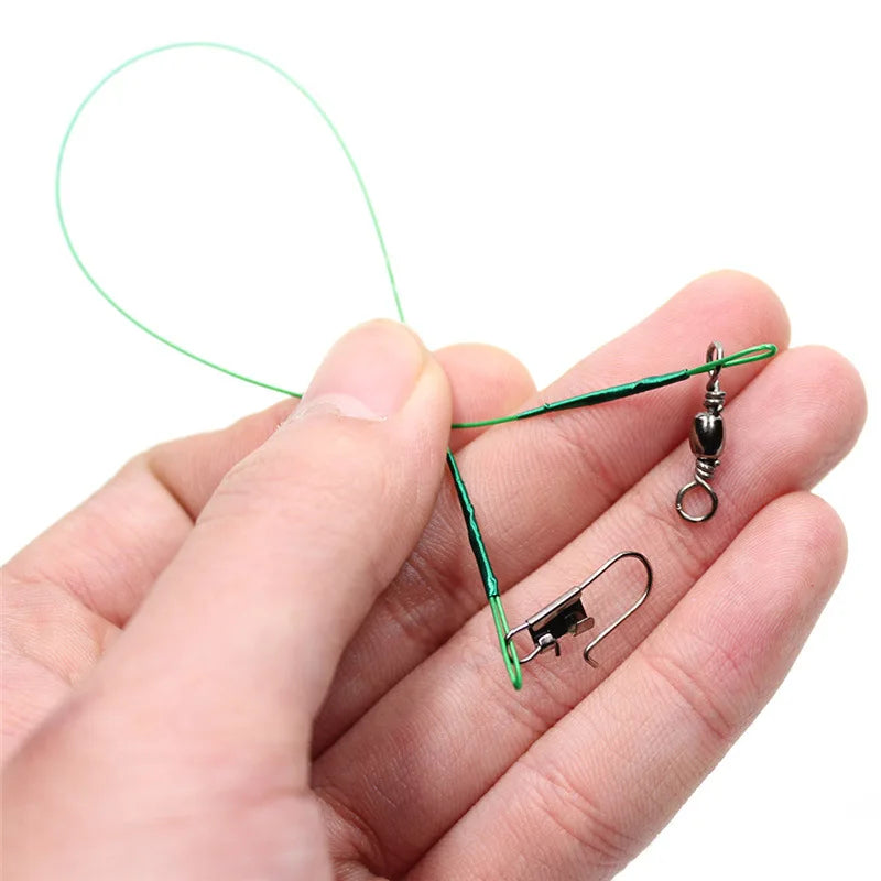 Stålförtommar med Svivel – 20-pack, 15/20/30cm, Betsskyddad Wire